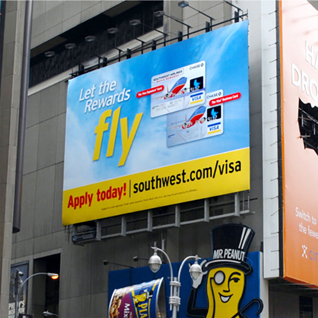 Southwest Airlines out-of-home billboard