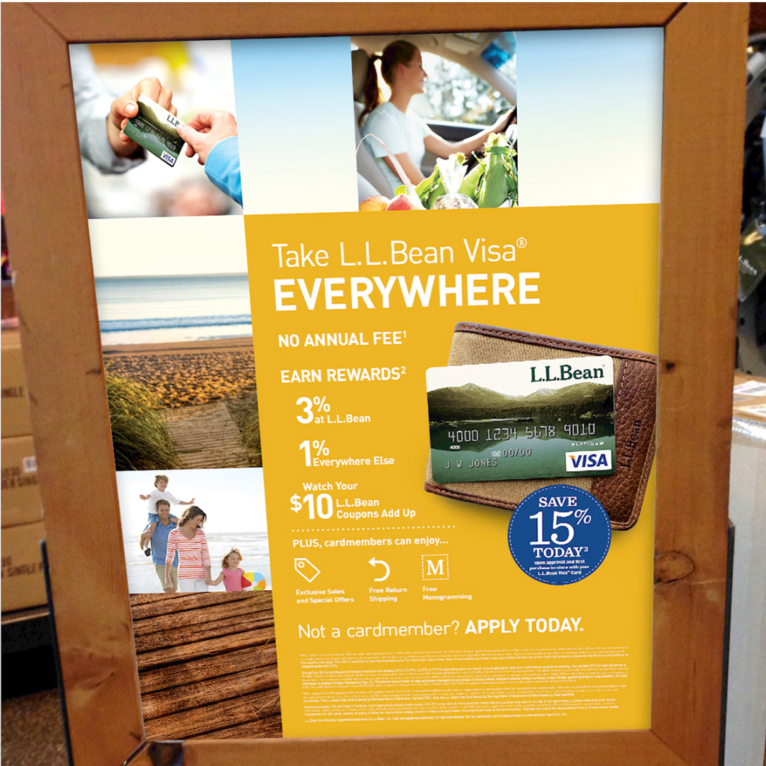 L.L. Bean in-store signage