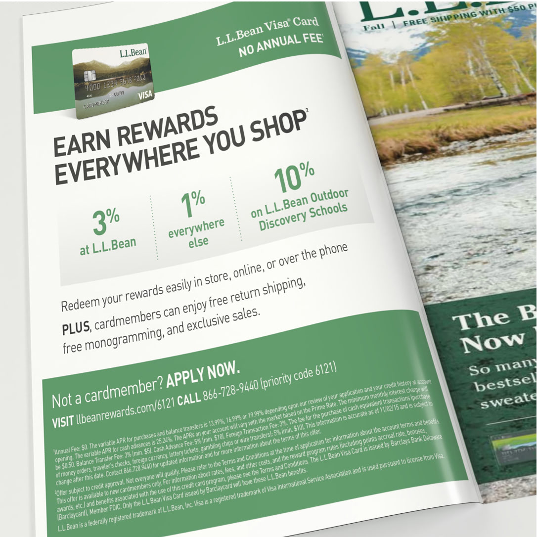 L.L. Bean print advertising