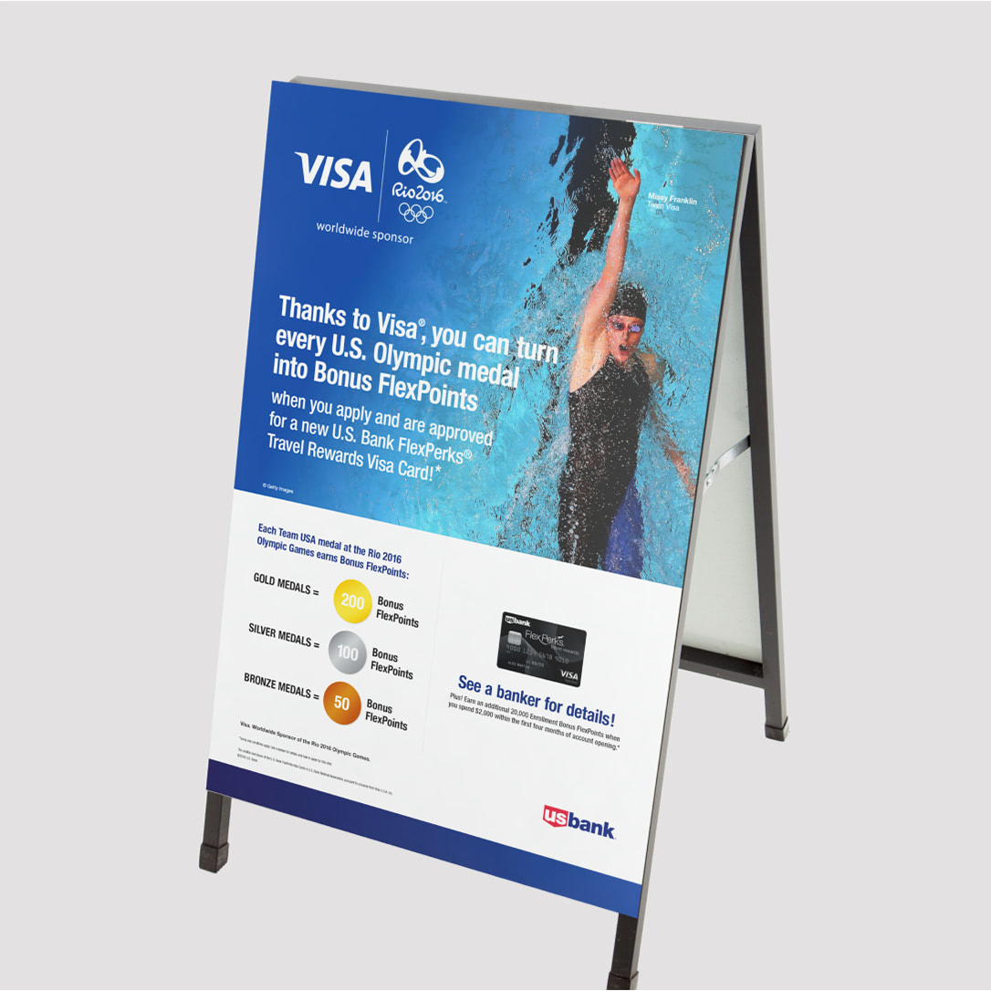 U.S. Bank in-branch signage