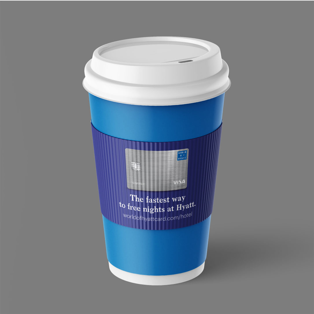 World of Hyatt on-property signage and marketing