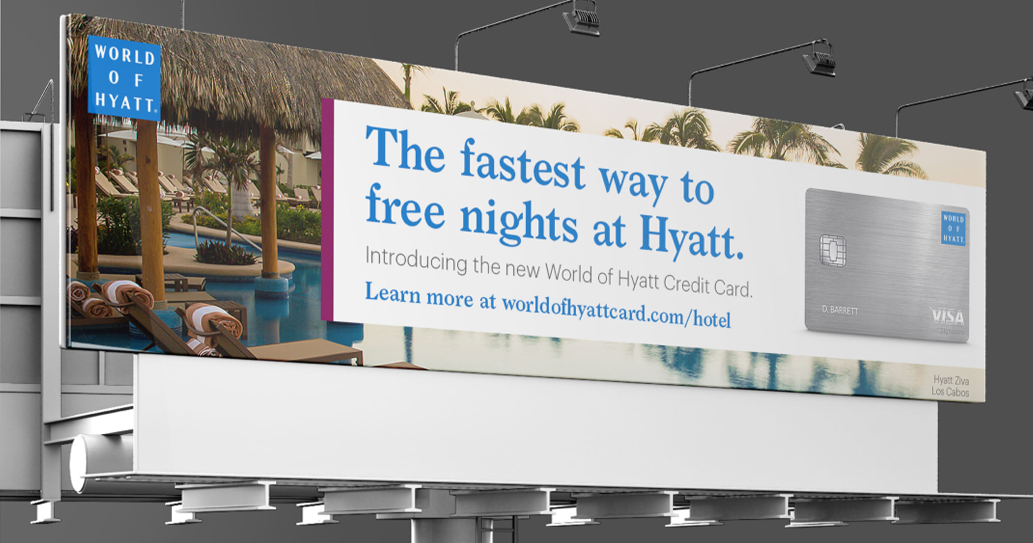 World of Hyatt out-of-home billboard advertising