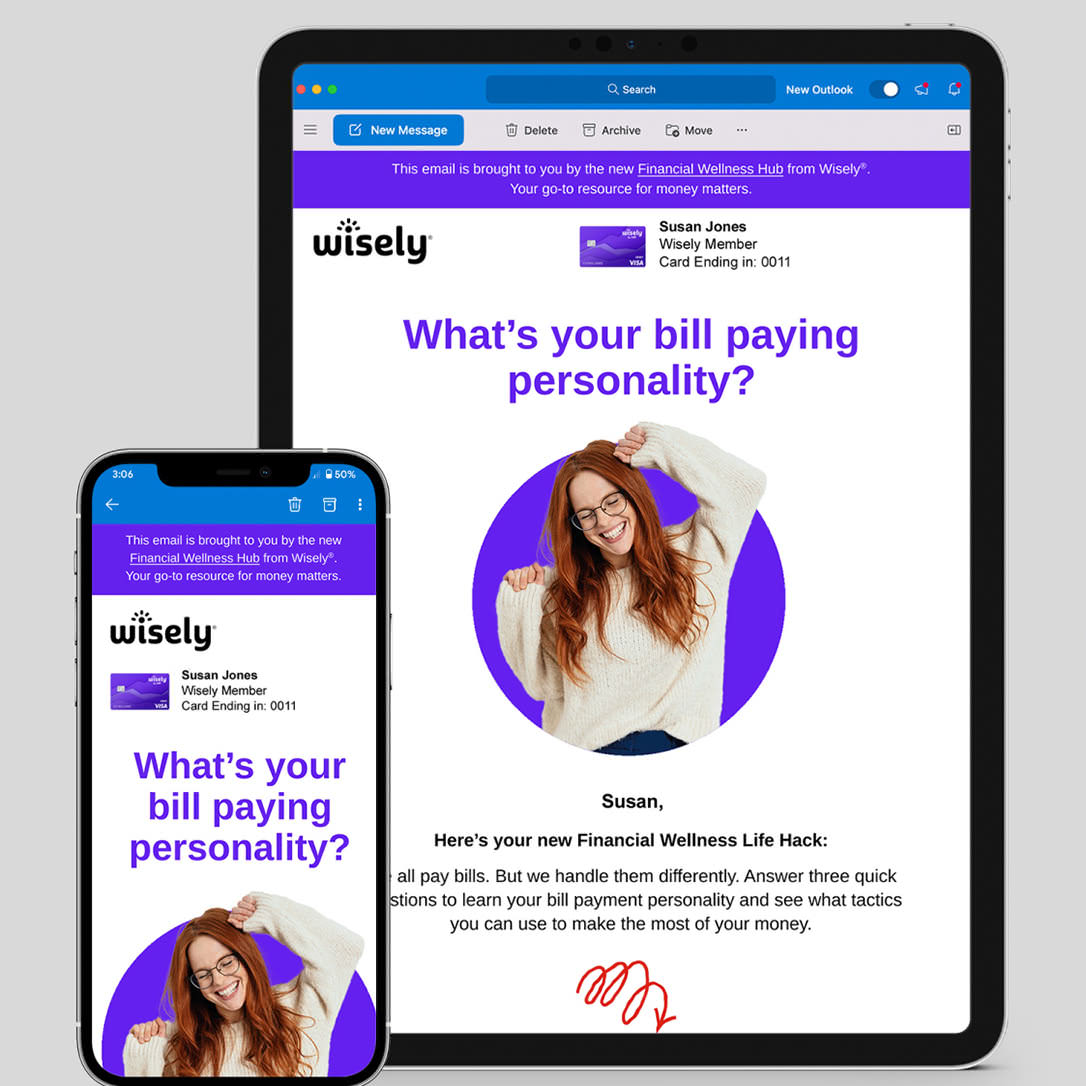 Wisely bill pay email