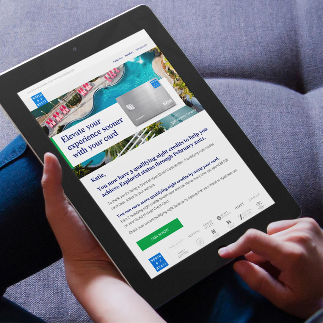World of Hyatt email creative