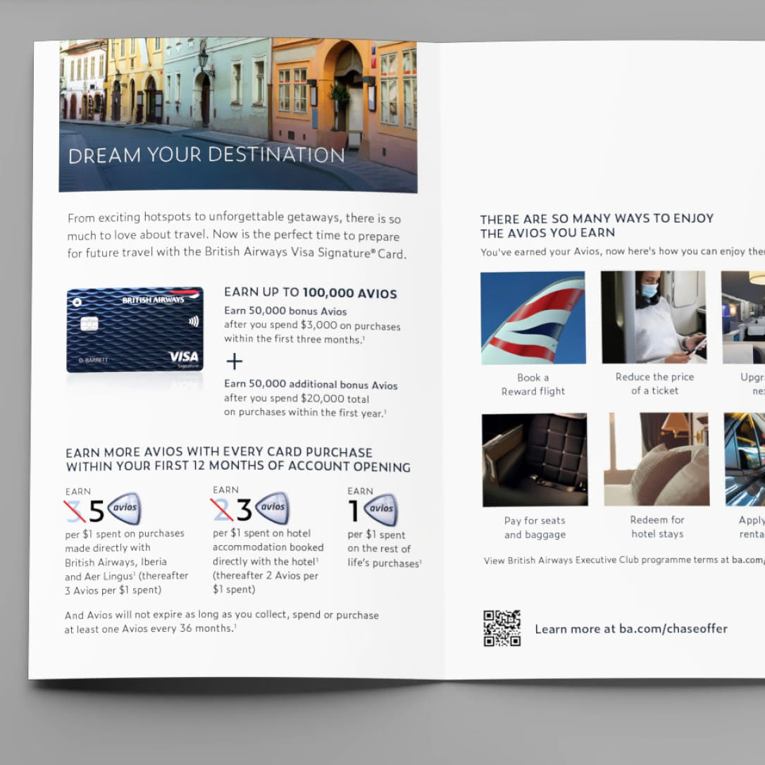 Visa Avios Acquisition Mailer