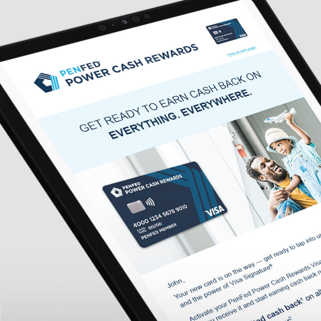 PenFed Power Cash Cross-Sell Email