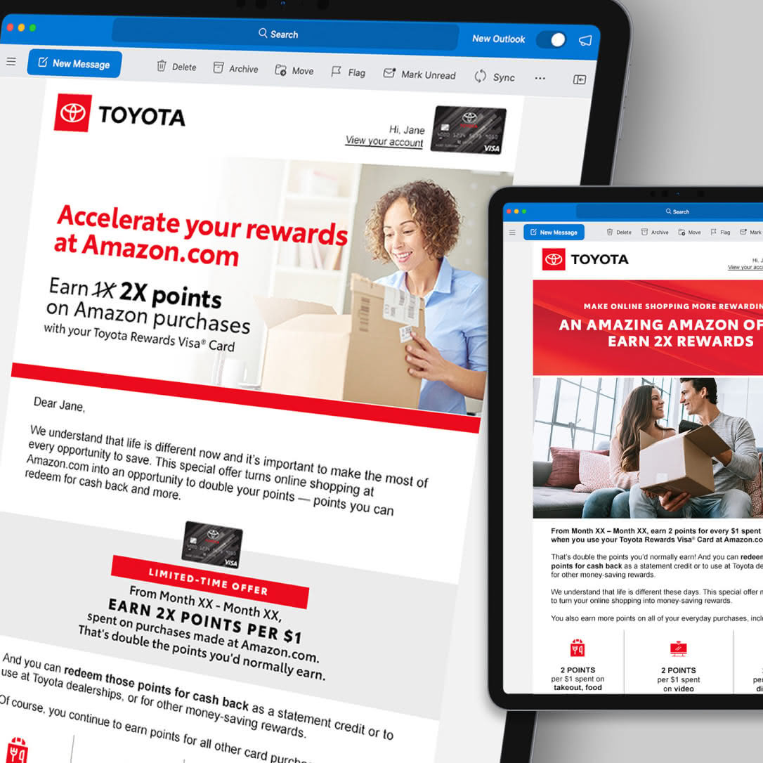 Visa Toyota/Lexus Usage Emails