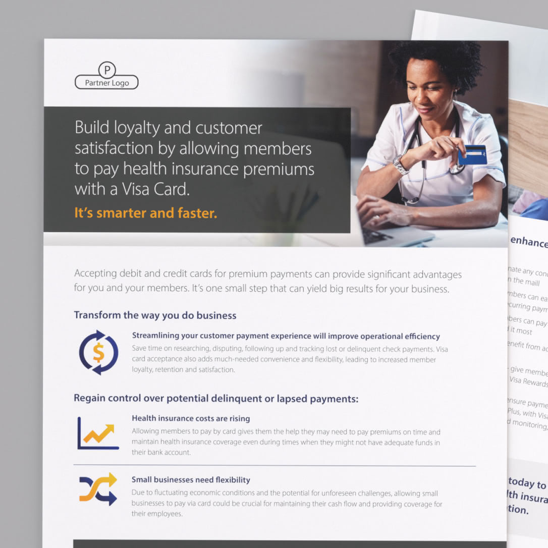 Visa Healthcare Sales Enablement Materials