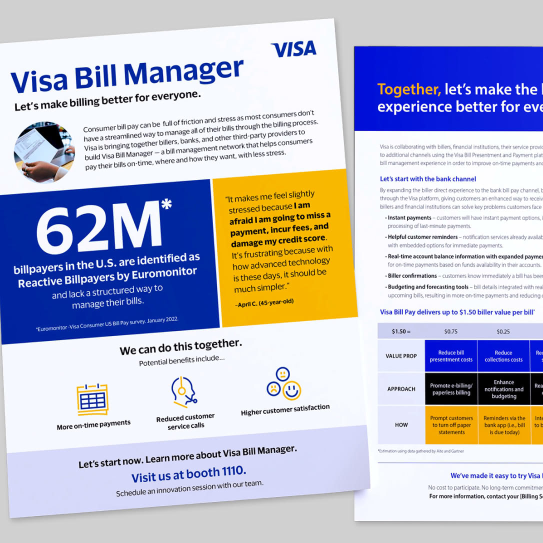 Visa Bill Pay Program Sell Sheet