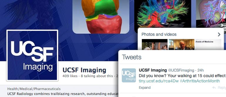 social content marketing success story from UCSF Imaging