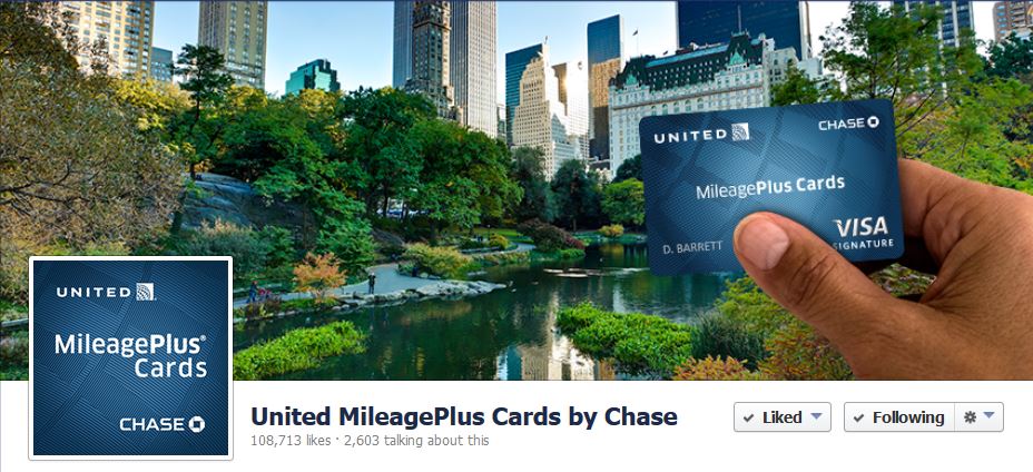 United MileagePlus Facebook header