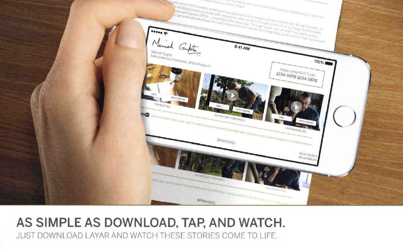 Amex and Layar partner for interactive direct mail