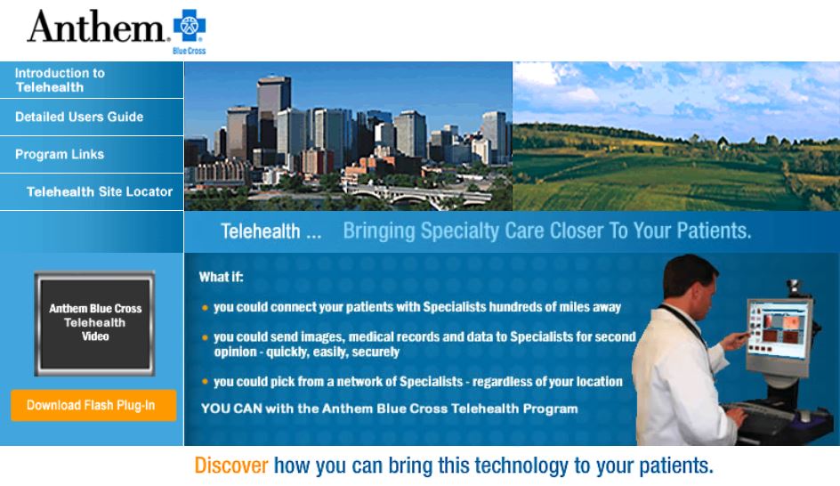 Anthem BCBS uses microsite to get doctors on board with telehealth benefit