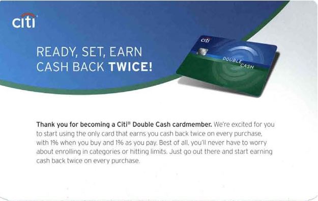 Citi Double Cash Back welcome kit reinforces credit card's value prop