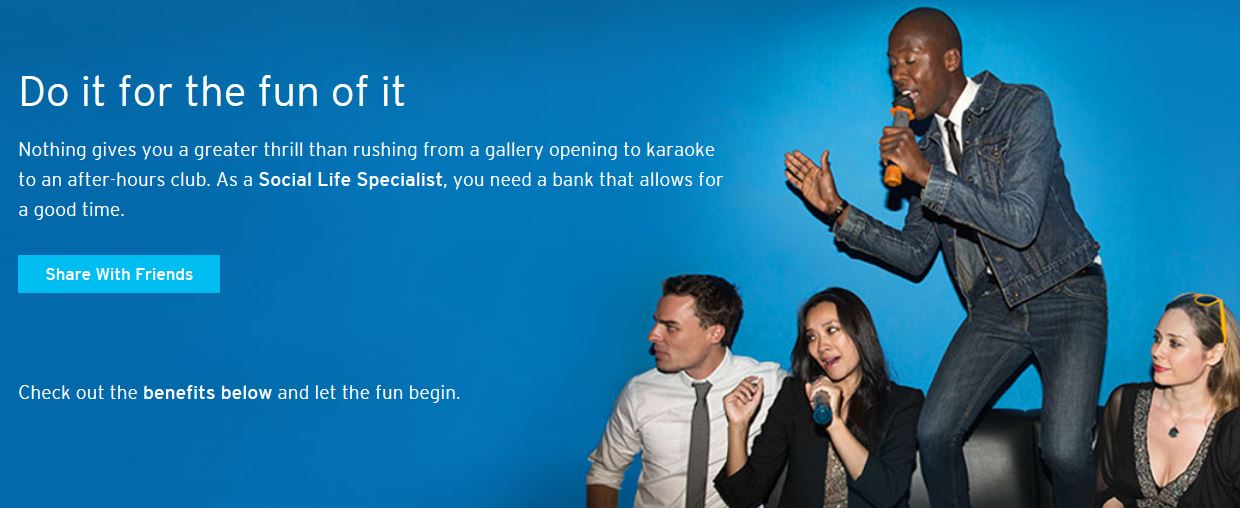 Citibank identifies one bucket of prospects as "social life specialists"