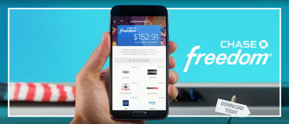 Chase Freedom Mobile App Offers Rewards Redemption at Point of Sale