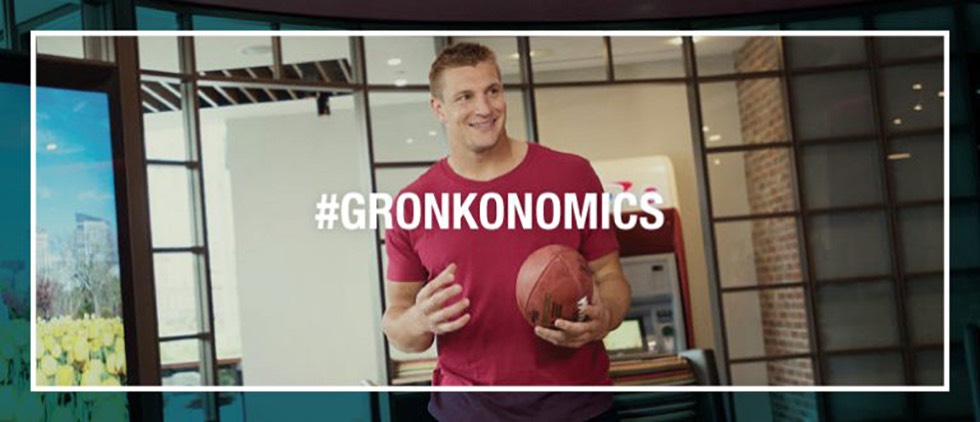 Rob Gronkowski as spokesperson for Capital One 360