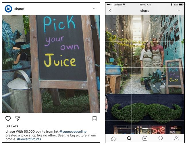 Chase's Big Picture engages Instagram users