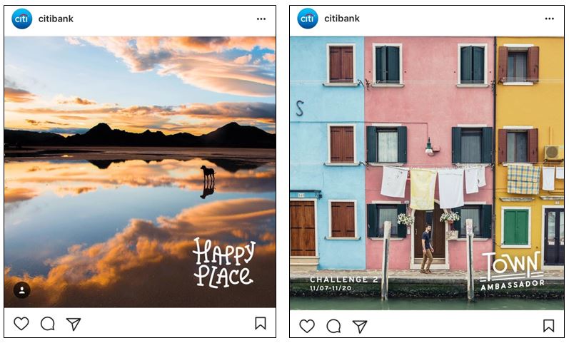 Citibank taps Instagram user enthusiasm for sharing travel experiences