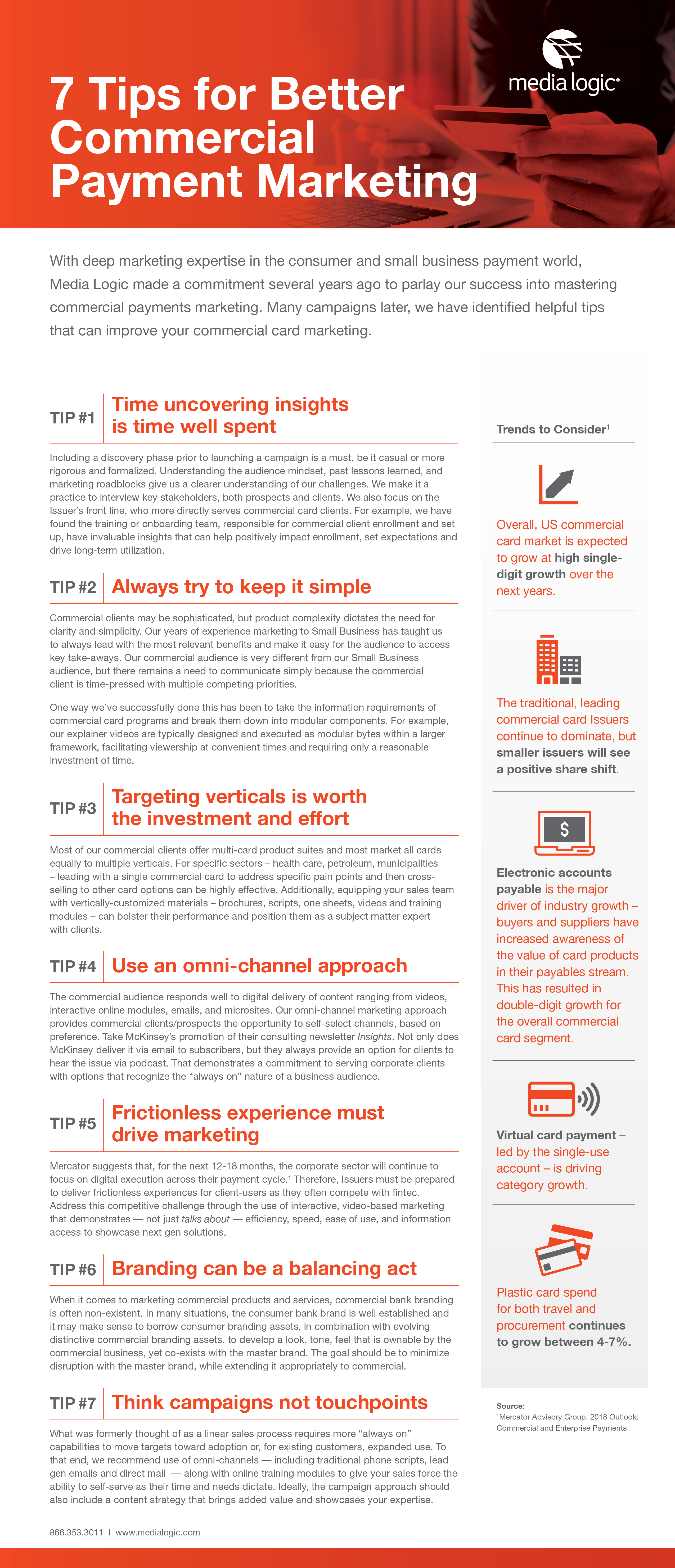 commercial payment marketing tip sheet