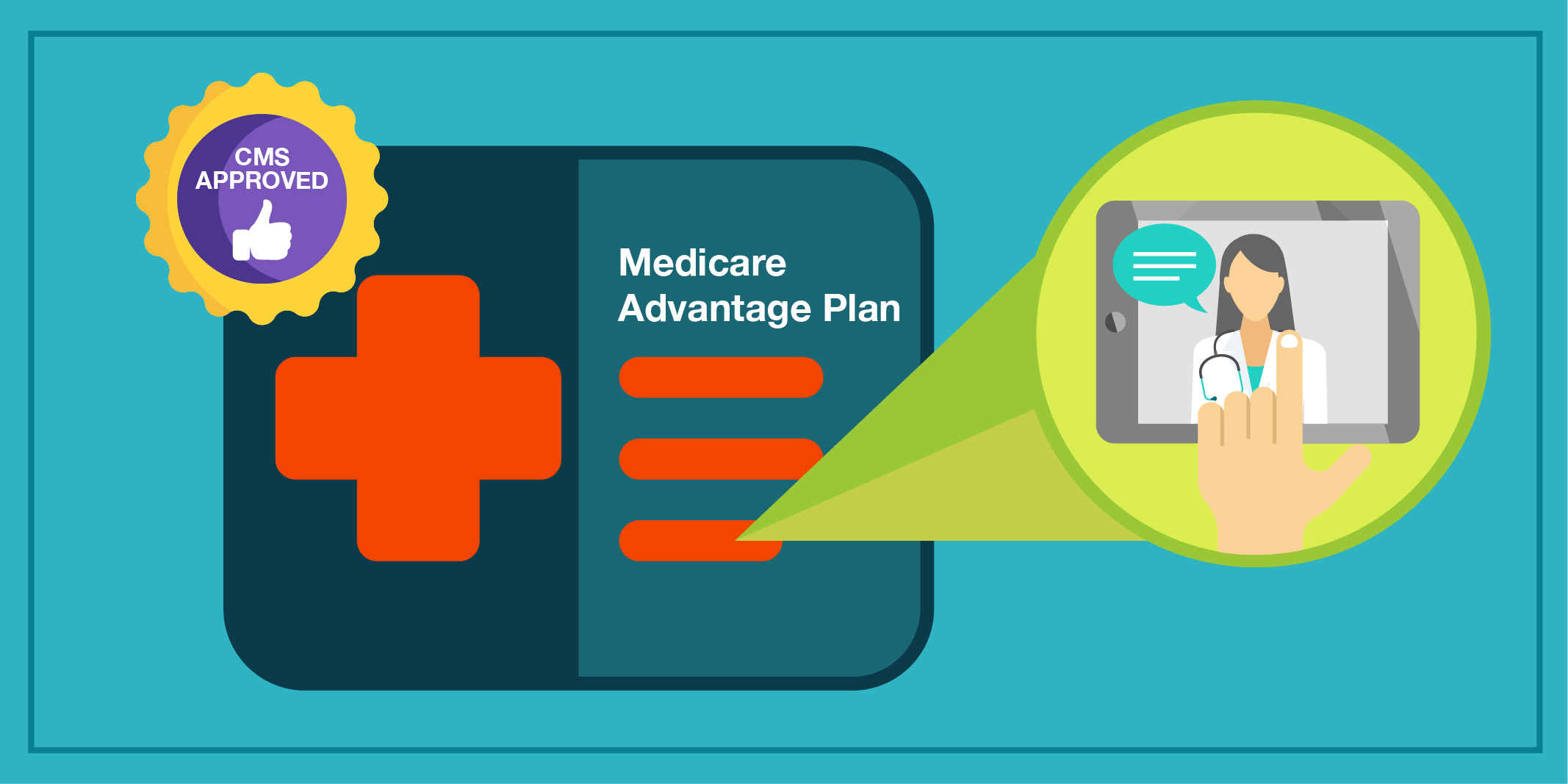 Medicare, картинки приложения. Advantage plan