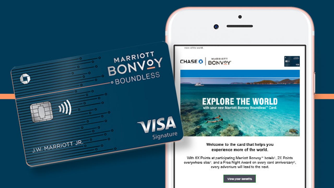 emob marketing email stream for marriott's bonvoy boundless visa card emob marketing email stream