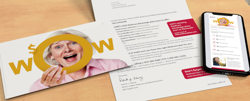 Medicare AEP campaign messaging highlights 0 premium.