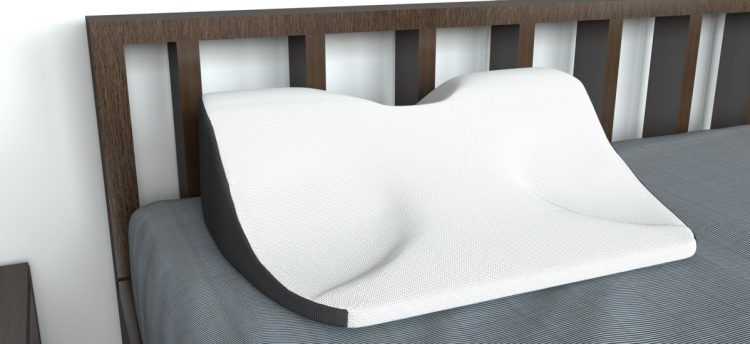 Airflow Sleep back pillow on bed