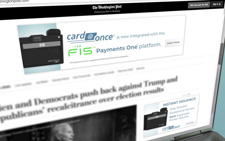 CPI Card@Once digital banners shown on website for expanded card offerings