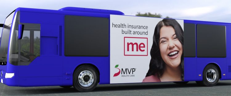 MVP Brand bus sign