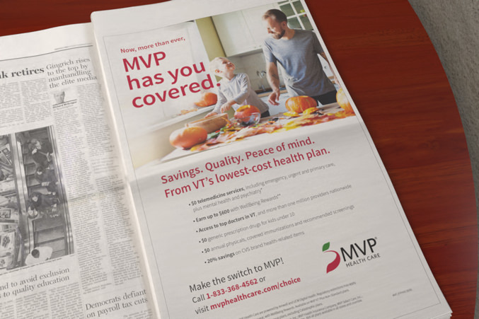 MVP print ad in newspaper