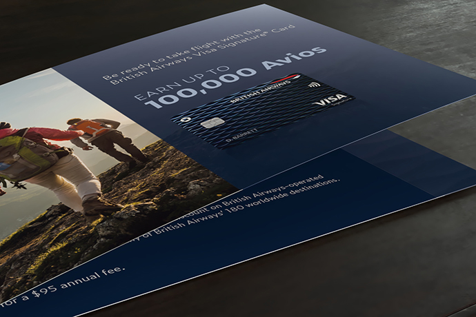 Upscale direct mail was the result of Avios's recent campaign to attract affluent prospects.