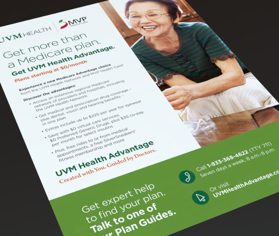 UVM insert promoting new Medicare Advantage plan