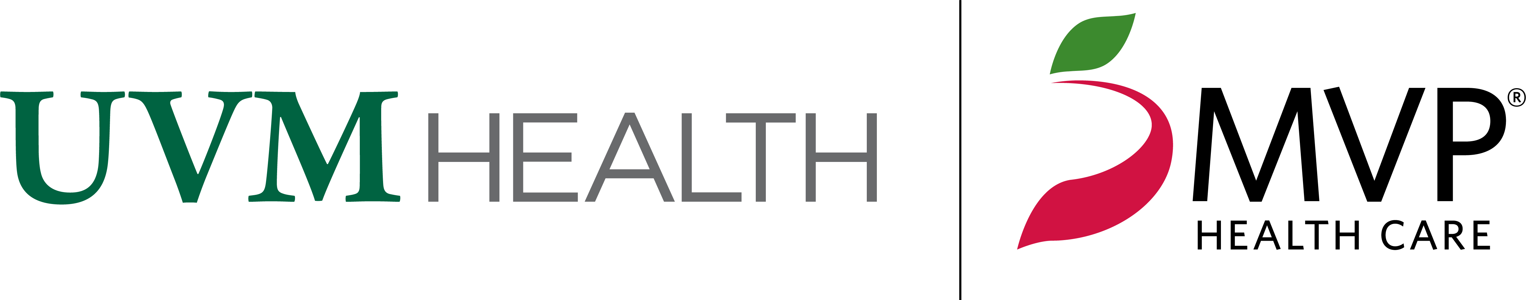 Logo for UVM and MVP health