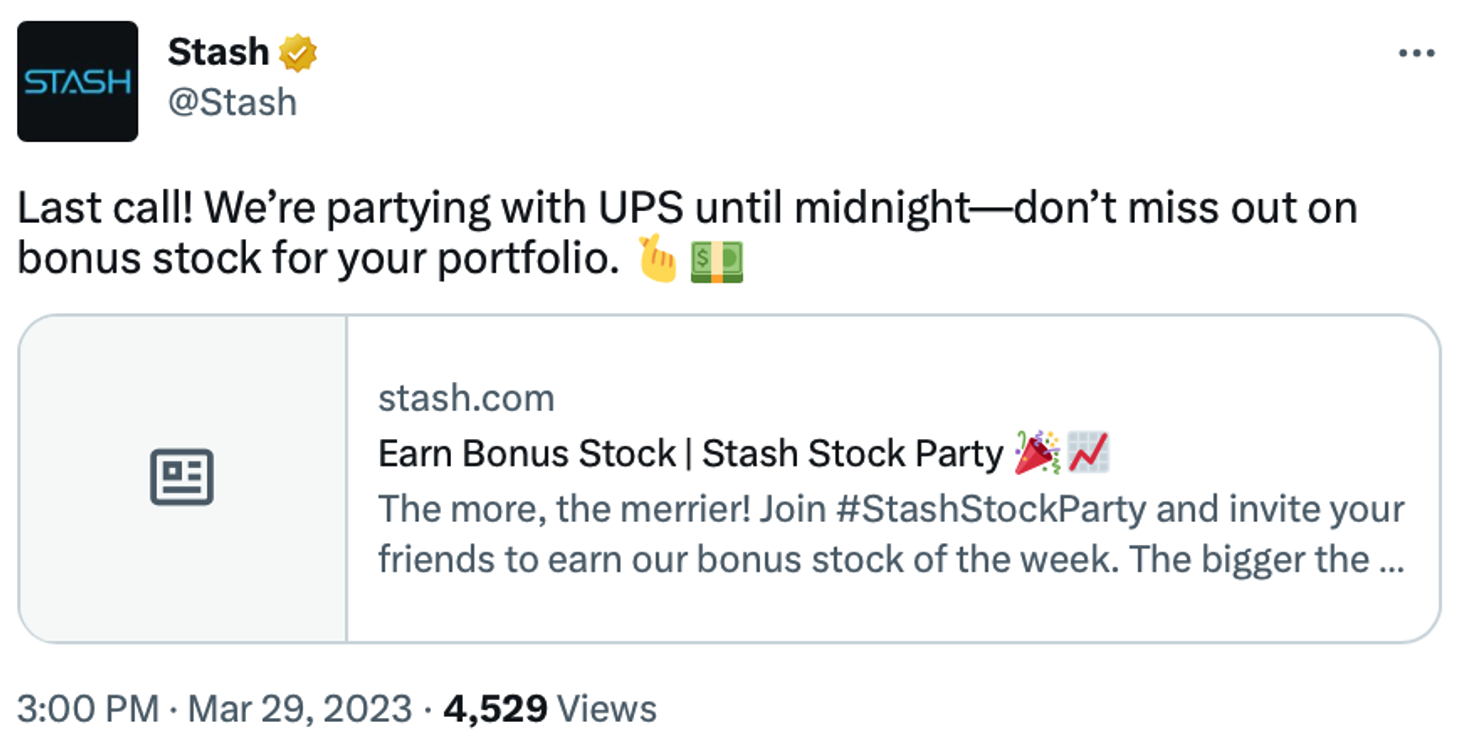 Stash App Marketing Earns Engagement and Boosts Acquisition