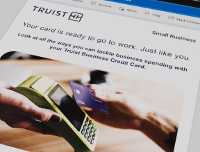 Visa Truist Business email promoting ways to use the business credit card