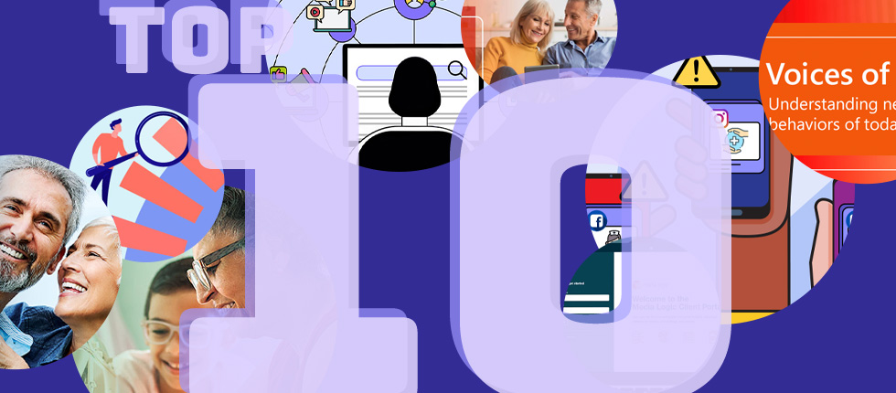 Images from the top 10 blogs Media Logic published this year.